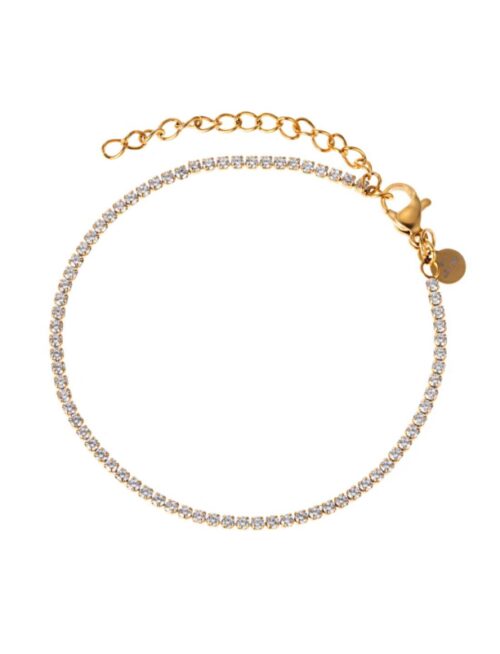 Cloe tennisbracelet crystal gold