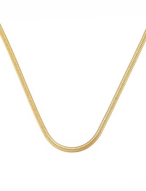 Halsband Athena i guld från By Jolima i närbild