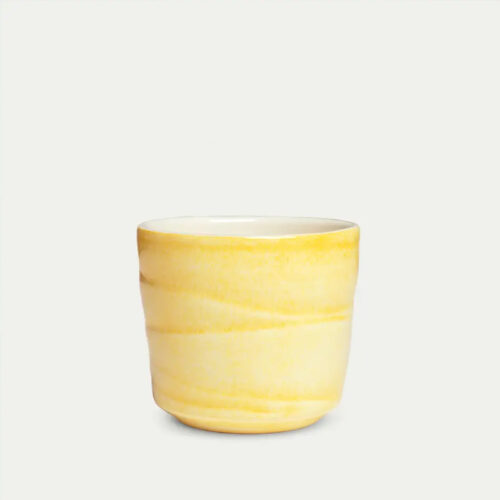 Mugg basic i gul på 25cl från Mateus.