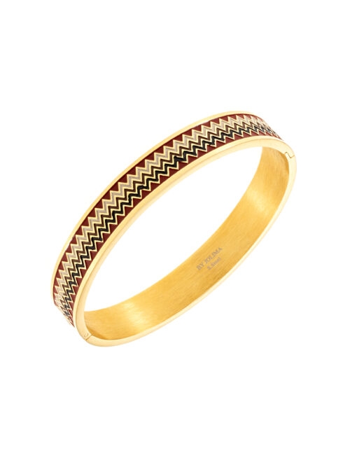 Armband Antibes i brun/guld från By Jolima.