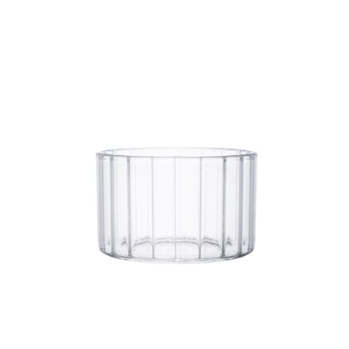 ERNST räfflad skål i glas.
