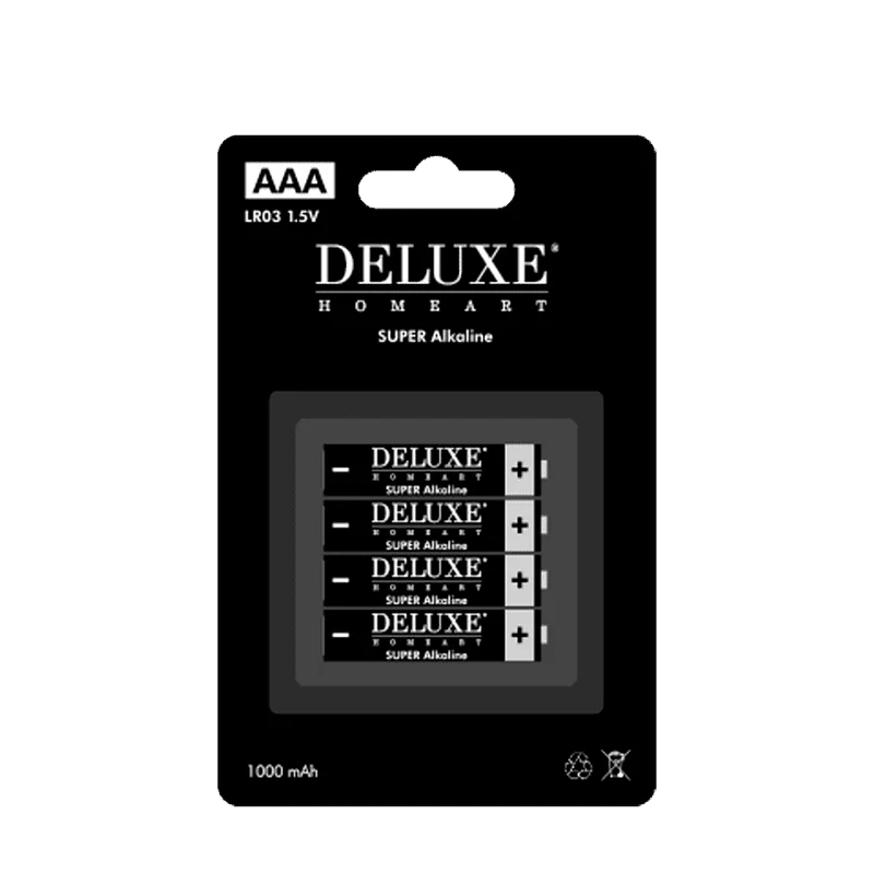 4-pack med AAA-batterier