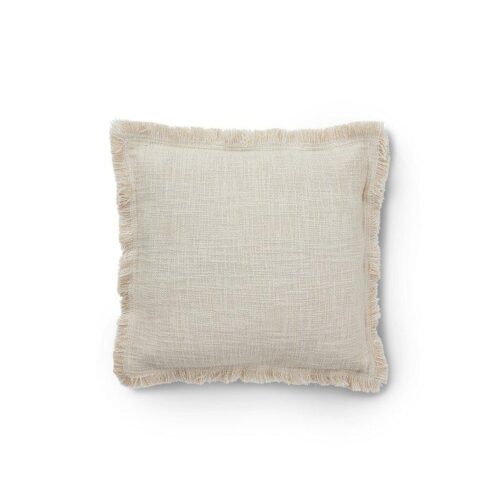 Kuddfodral Daisy på 45x45cm i offwhite med fransar.