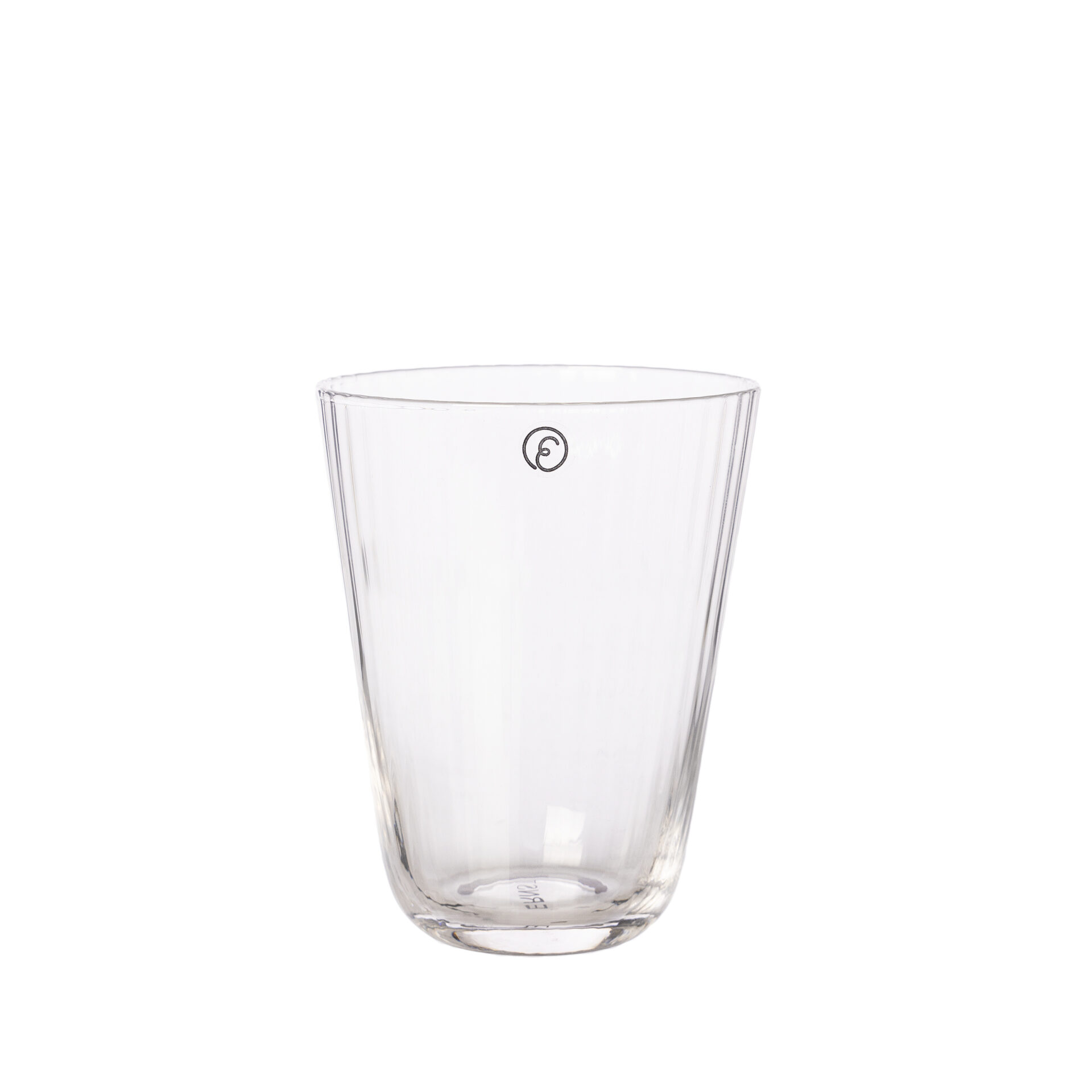 Räfflat dricksglas på 10