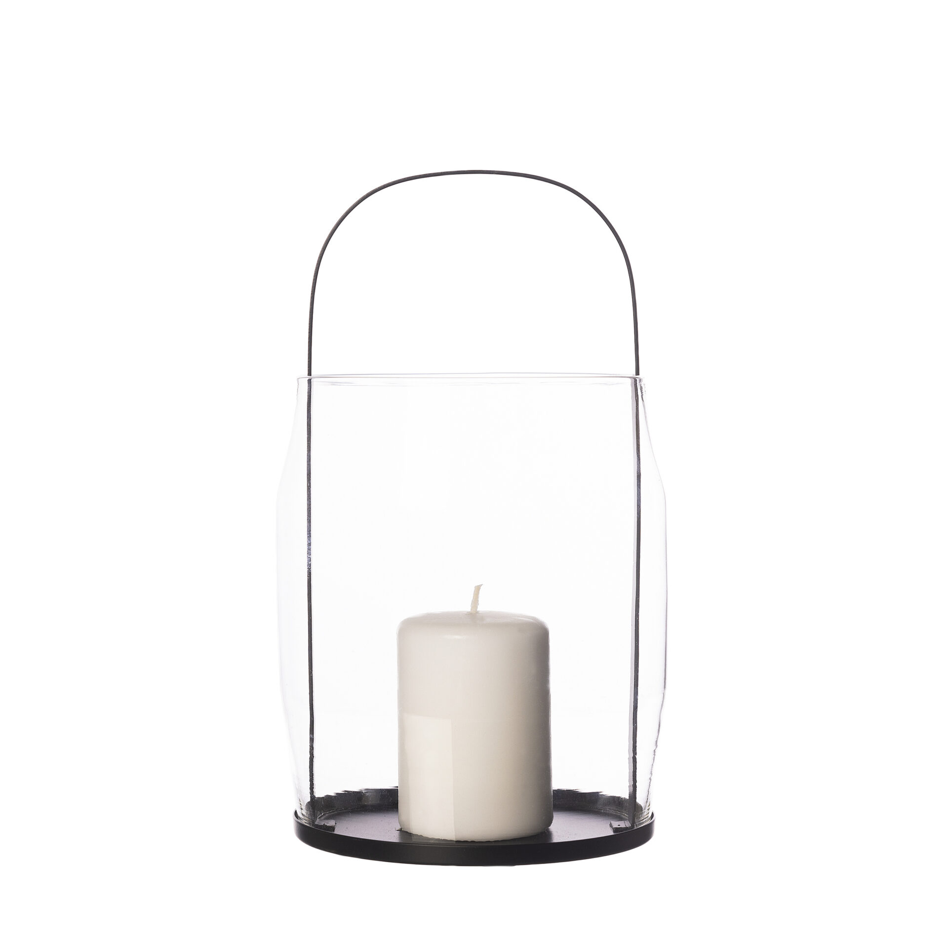 Ljuslykta 30cm hög i svart från ERNST för blockljus.