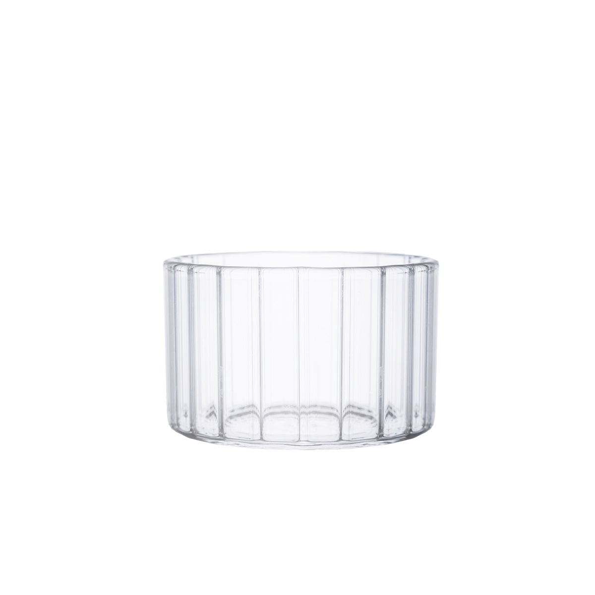 ERNST räfflad skål i glas.