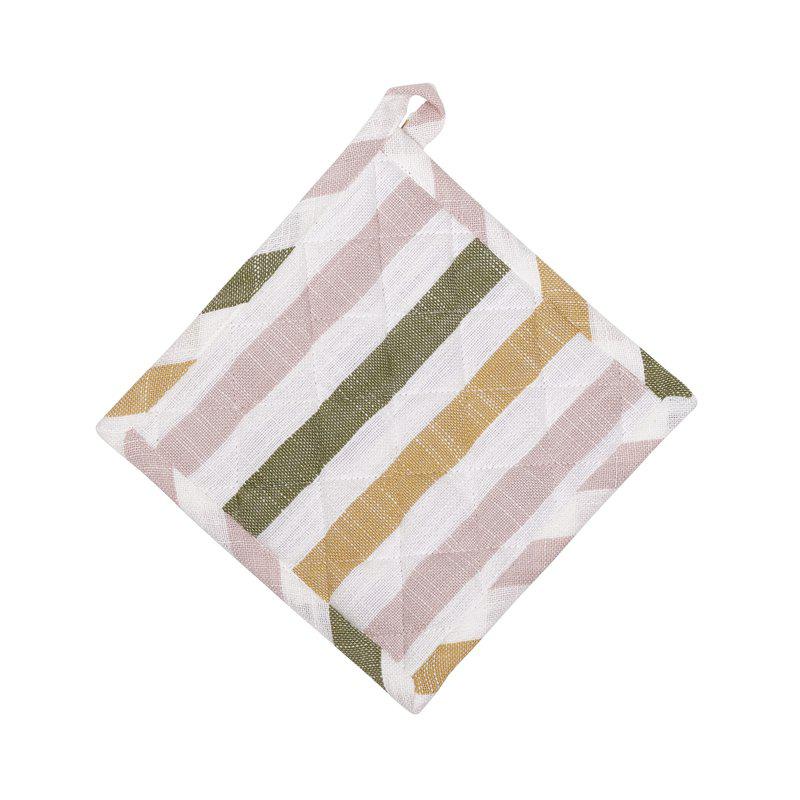 Randig grytlapp Alba i multifärg på 20x20cm från Fondaco.