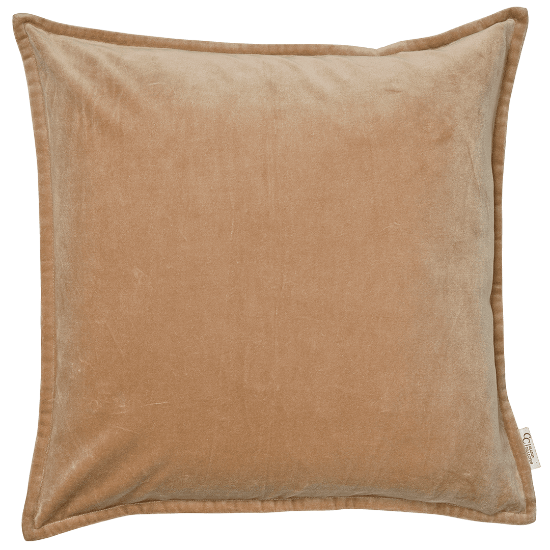 Kuddfodral Classic Velvet i mocca på 50x50cm.