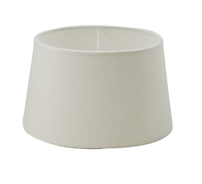 Lampskärm Oval Linne Offwhite