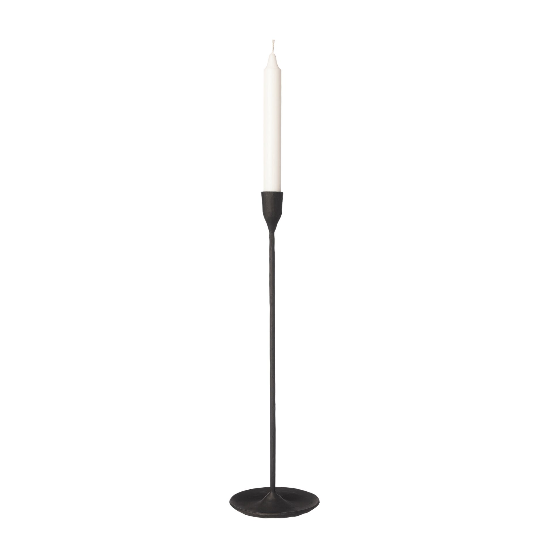 Ljusstake i svart 41cm hög för kronljus från ERNST.