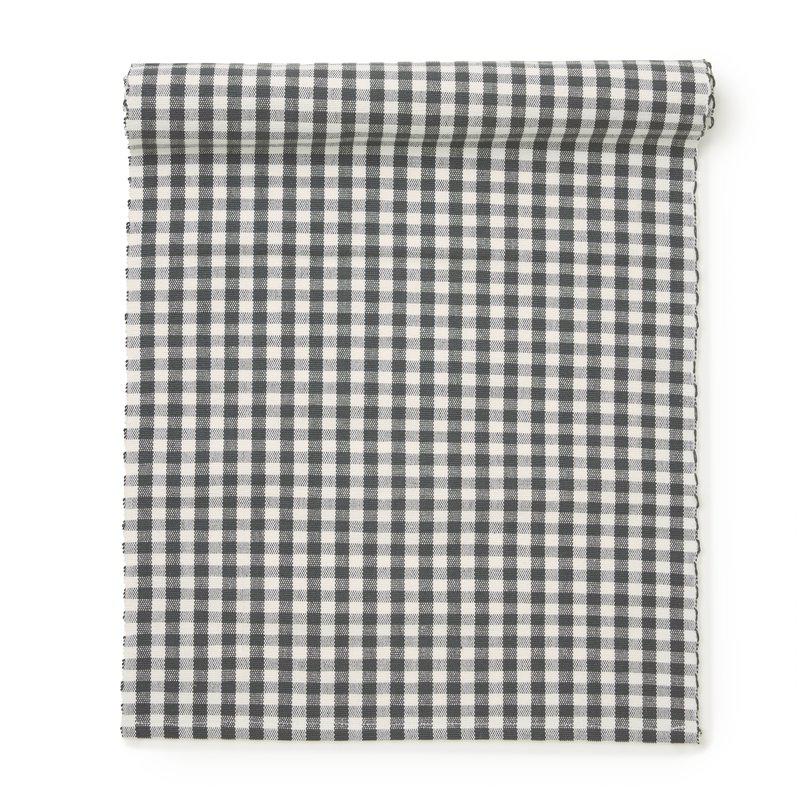 Rutig löpare Cafe i blå/beige.