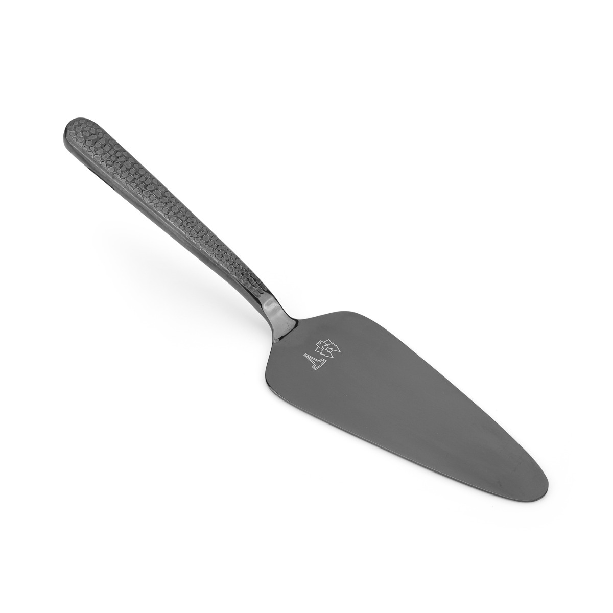 Produktbild på tårtspade i svart frost från Vargen och Thor.