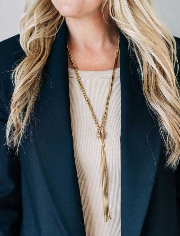 Glory tassel necklace gold