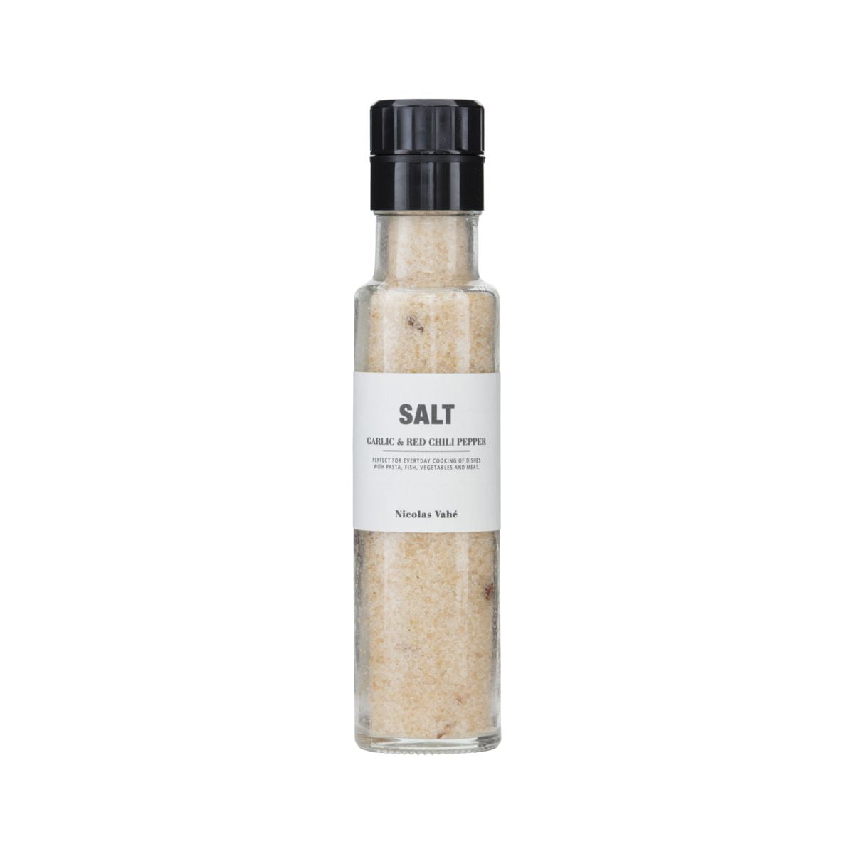 Salt med vitlök och röd chilipeppar
