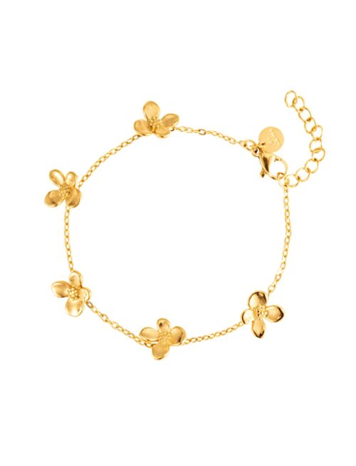 Produktbild på armband Rosie i guld från By Jolima.
