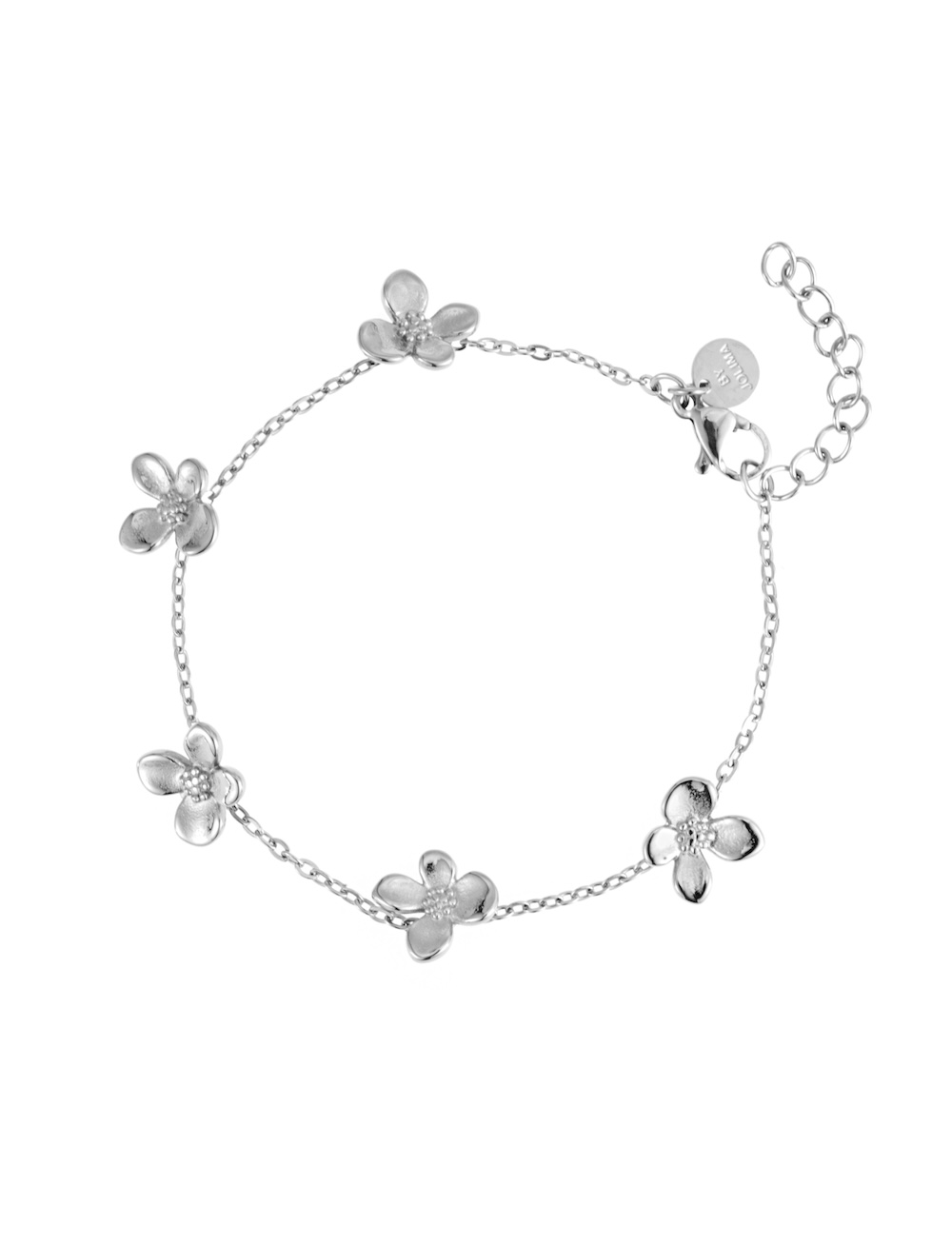 Produktbild på armband Rosie i stål med silverfinish från By Jolima.