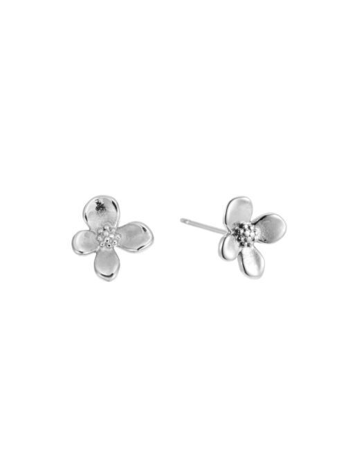 Produktbild på örhängen Rosie i stål med silverfinish från By Jolima.